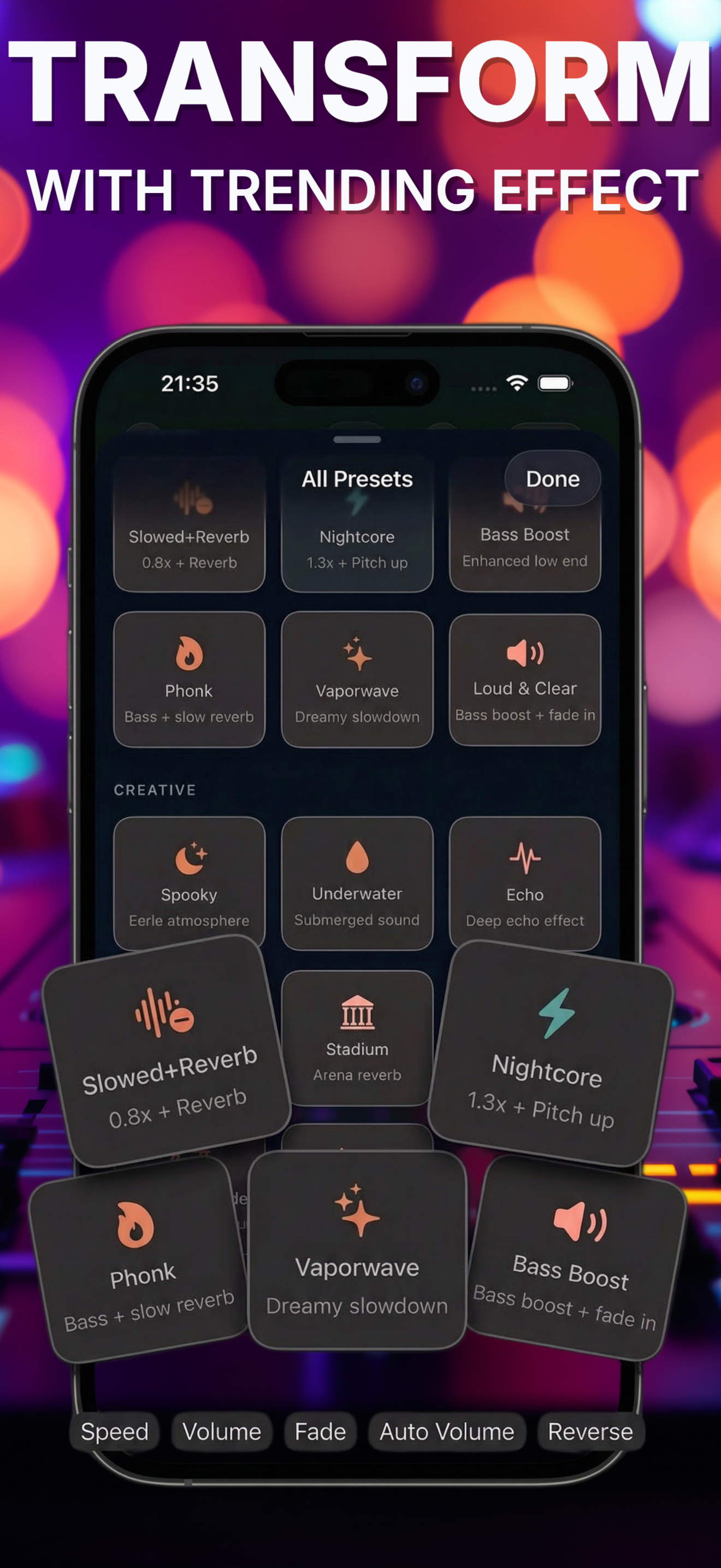 Clipex effects screen