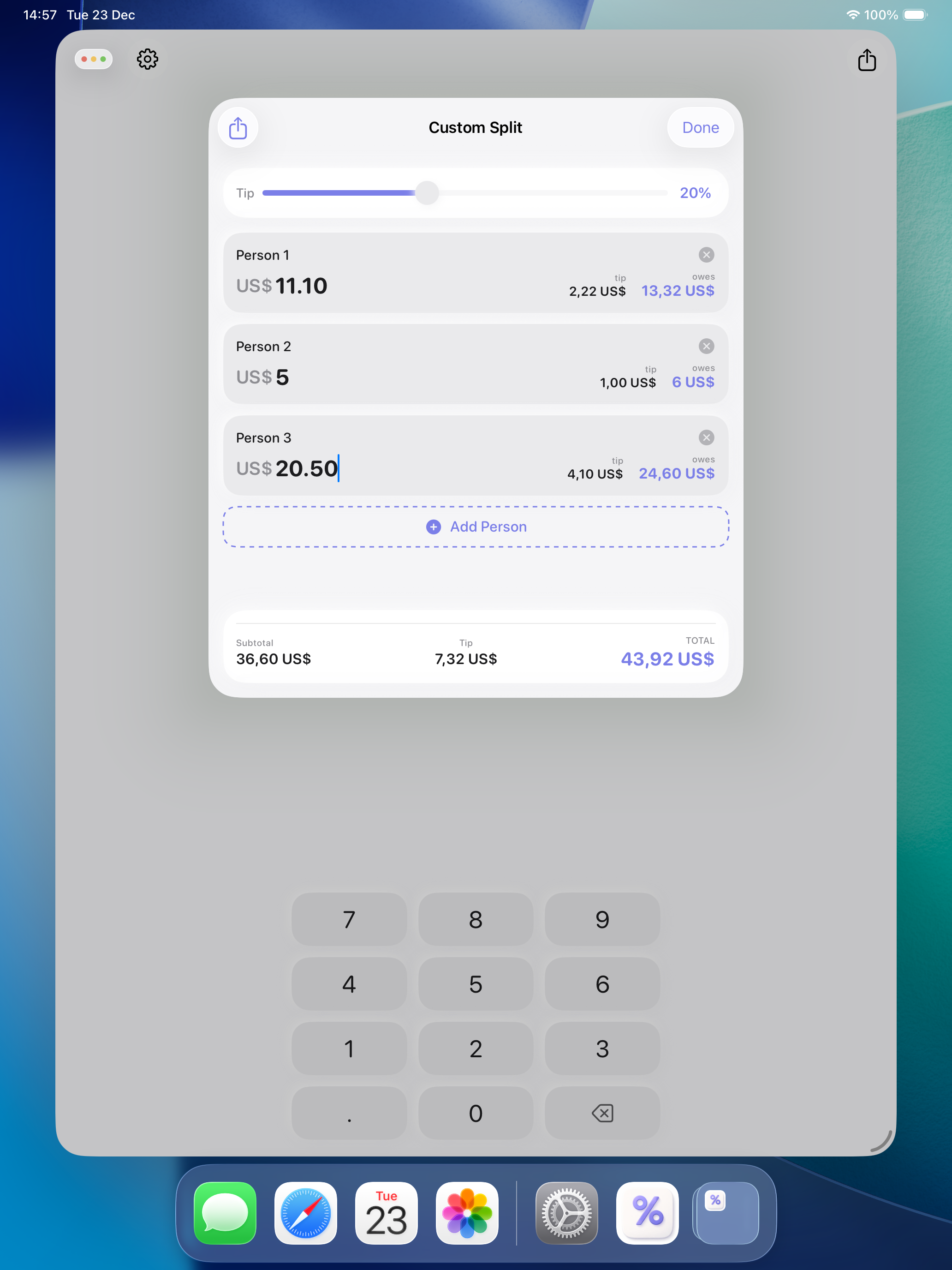 Tiply iPad screenshot 2